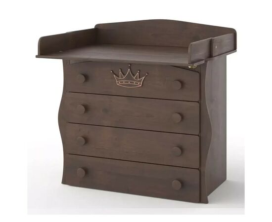 Комод-пеленатор Angelo Корона (орех) 90х51х90 (19008), изображение 2 Комод-пеленатор Angelo Корона (орех) 90х51х90 (19008), изображение 2