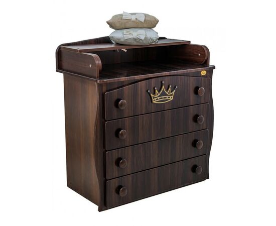 Комод-пеленатор Angelo Корона (орех) 90х51х90 (19008), изображение 4 Комод-пеленатор Angelo Корона (орех) 90х51х90 (19008), изображение 4