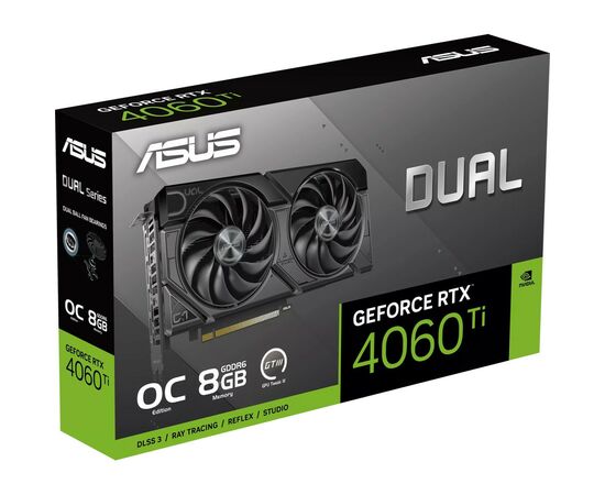 Видеокарта ASUS GeForce RTX4060Ti 8Gb DUAL OC EVO (DUAL-RTX4060TI-O8G-EVO), изображение 12 Видеокарта ASUS GeForce RTX4060Ti 8Gb DUAL OC EVO (DUAL-RTX4060TI-O8G-EVO), изображение 12