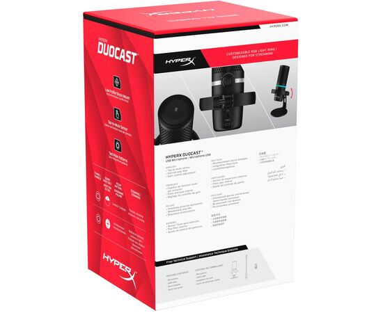 Мікрофон HyperX DuoCast Black (4P5E2AA), зображення 9 Мікрофон HyperX DuoCast Black (4P5E2AA), зображення 9