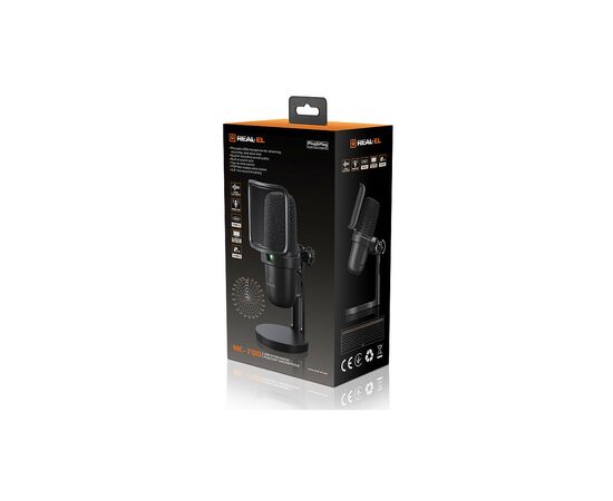 Мікрофон REAL-EL MC-700 Black, зображення 8 Мікрофон REAL-EL MC-700 Black, зображення 8