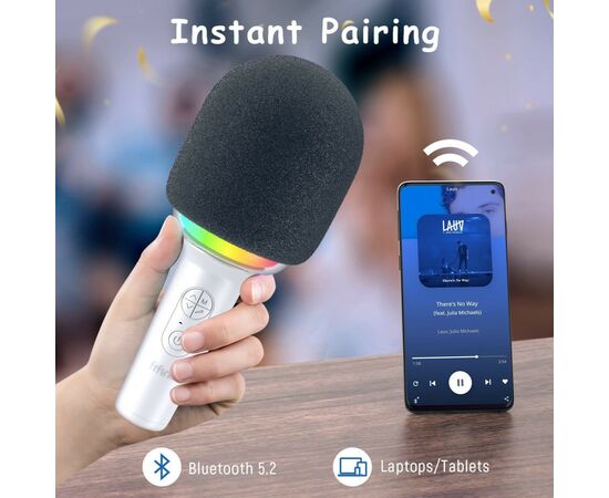 Микрофон Fifine E2W Wireless White (E2W), изображение 5 Микрофон Fifine E2W Wireless White (E2W), изображение 5