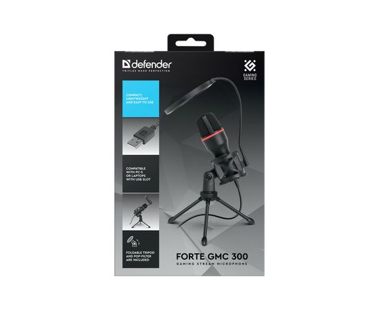 Мікрофон Defender Forte GMC 300 USB 1.5 м (64631), зображення 8 Мікрофон Defender Forte GMC 300 USB 1.5 м (64631), зображення 8