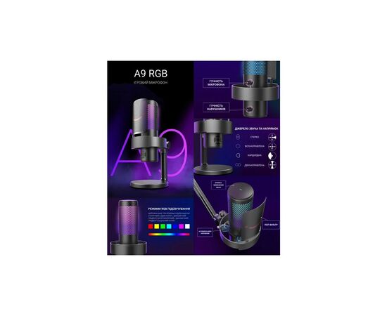 Микрофон Fifine A9 Black (A9), изображение 6 Микрофон Fifine A9 Black (A9), изображение 6