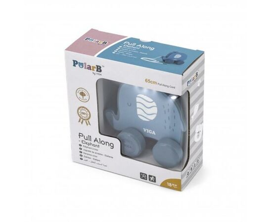 Каталка Viga Toys PolarB Слон (44004), изображение 2 Каталка Viga Toys PolarB Слон (44004), изображение 2