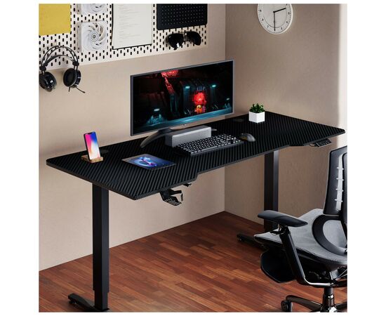 Компьютерный стол 1stPlayer Moto-E 1660 Black, изображение 5 Компьютерный стол 1stPlayer Moto-E 1660 Black, изображение 5