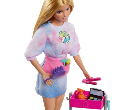 Кукла Barbie Малибу Стилистка (HNK95), изображение 3 Кукла Barbie Малибу Стилистка (HNK95), изображение 3