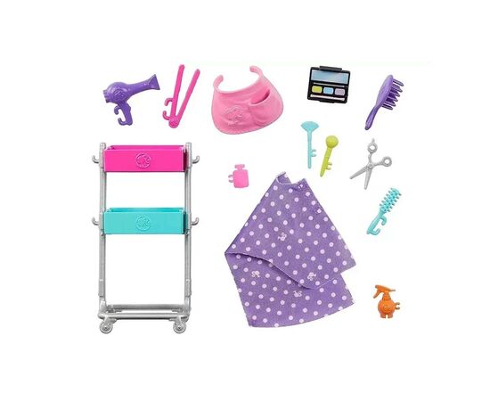 Кукла Barbie Малибу Стилистка (HNK95), изображение 5 Кукла Barbie Малибу Стилистка (HNK95), изображение 5