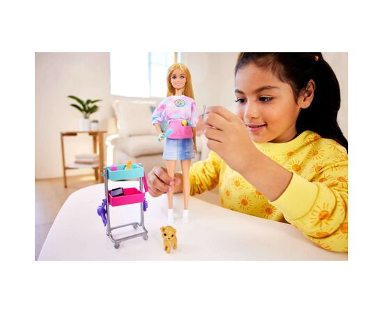 Кукла Barbie Малибу Стилистка (HNK95), изображение 7 Кукла Barbie Малибу Стилистка (HNK95), изображение 7