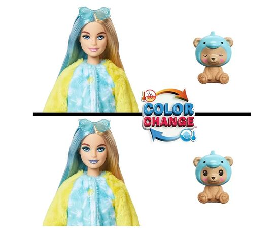 Кукла Barbie Cutie Reveal Великолепное комбо Медвежонок в костюме дельфина (HRK25), изображение 4 Кукла Barbie Cutie Reveal Великолепное комбо Медвежонок в костюме дельфина (HRK25), изображение 4