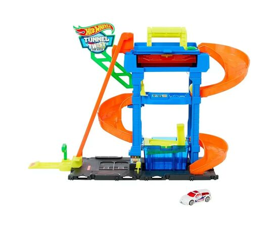 Автотрек Hot Wheels City Автомойка: Бешеные виражи (HTN80), изображение 2 Автотрек Hot Wheels City Автомойка: Бешеные виражи (HTN80), изображение 2