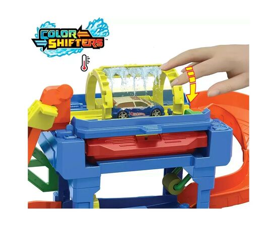 Автотрек Hot Wheels City Автомойка: Бешеные виражи (HTN80), изображение 4 Автотрек Hot Wheels City Автомойка: Бешеные виражи (HTN80), изображение 4