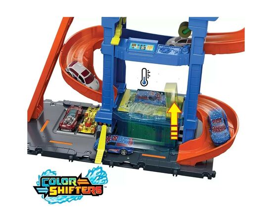 Автотрек Hot Wheels City Автомойка: Бешеные виражи (HTN80), изображение 5 Автотрек Hot Wheels City Автомойка: Бешеные виражи (HTN80), изображение 5