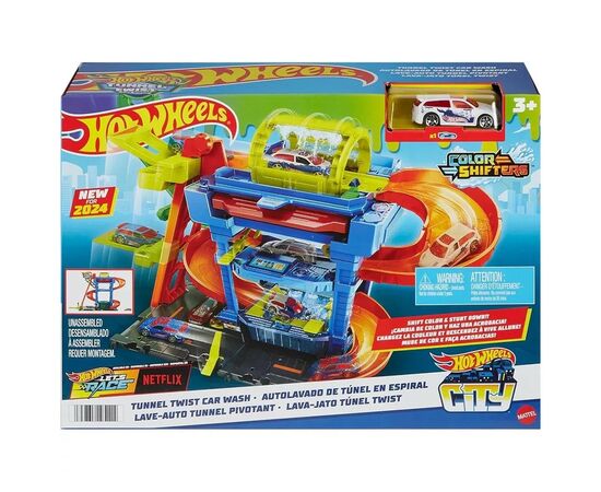 Автотрек Hot Wheels City Автомойка: Бешеные виражи (HTN80)