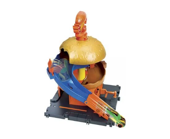 Автотрек Hot Wheels City Бургерная в центре города (HDR26), изображение 3 Автотрек Hot Wheels City Бургерная в центре города (HDR26), изображение 3