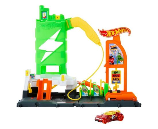 Автотрек Hot Wheels Заправочная станция для суперзарядки (HTN79)