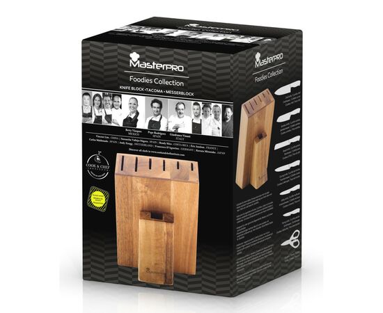 Подставка для ножей MasterPro Foodies Collection 16 х 14,3 х 22,7 см (BGMP-4319), изображение 5 Подставка для ножей MasterPro Foodies Collection 16 х 14,3 х 22,7 см (BGMP-4319), изображение 5