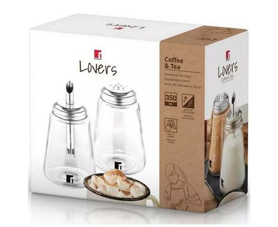 Набор для специй Bergner Coffee & Tea lovers 200 мл 2 предмети (BG-48570-MM), изображение 3 Набор для специй Bergner Coffee & Tea lovers 200 мл 2 предмети (BG-48570-MM), изображение 3