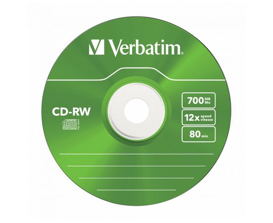 Диск CD Verbatim CD-RW 700Mb 12X SlimBox 5шт Color (43167), изображение 5 Диск CD Verbatim CD-RW 700Mb 12X SlimBox 5шт Color (43167), изображение 5