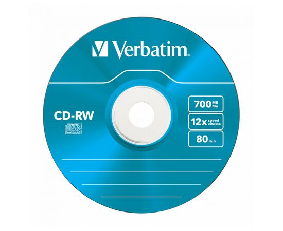 Диск CD Verbatim CD-RW 700Mb 12X SlimBox 5шт Color (43167), изображение 6 Диск CD Verbatim CD-RW 700Mb 12X SlimBox 5шт Color (43167), изображение 6