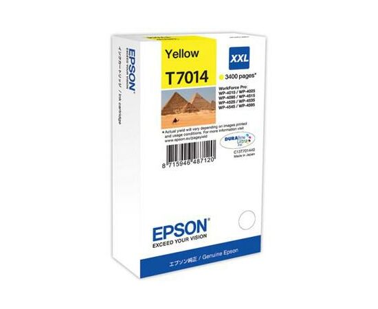 Картридж Epson WP 4000/ 4500 XXL yellow 3.4k (C13T70144010)