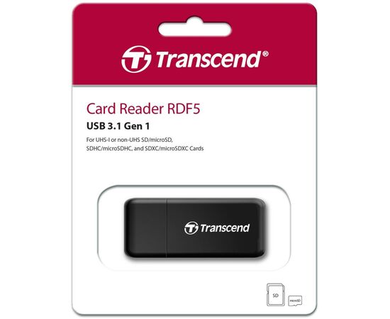 Считыватель флеш-карт Transcend TS-RDF5K, изображение 4 Считыватель флеш-карт Transcend TS-RDF5K, изображение 4