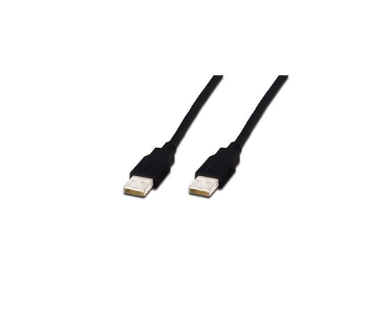 Дата кабель USB 2.0 AM/AM 1.0m Digitus (AK-300100-010-S)