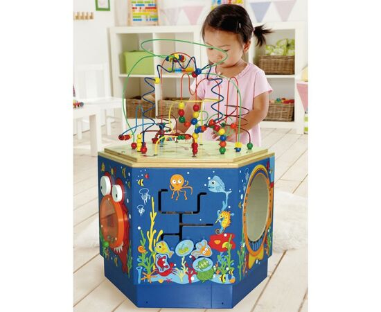 Развивающая игрушка Hape Лабиринт-центр "Коралловый риф" (E1907), изображение 5 Развивающая игрушка Hape Лабиринт-центр "Коралловый риф" (E1907), изображение 5