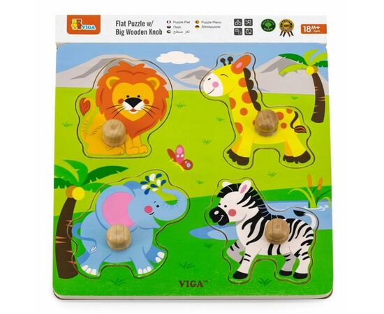Розвиваюча іграшка Viga Toys Дикі тварини (50840)