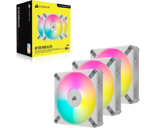 Кулер для корпуса Frontier AF120 RGB Elite White Triple Pack (CO-9050158-WW), изображение 2 Кулер для корпуса Frontier AF120 RGB Elite White Triple Pack (CO-9050158-WW), изображение 2
