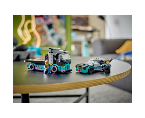 Конструктор LEGO City Автомобіль для перегонів й автовоз 328 деталей (60406), зображення 11 Конструктор LEGO City Автомобіль для перегонів й автовоз 328 деталей (60406), зображення 11