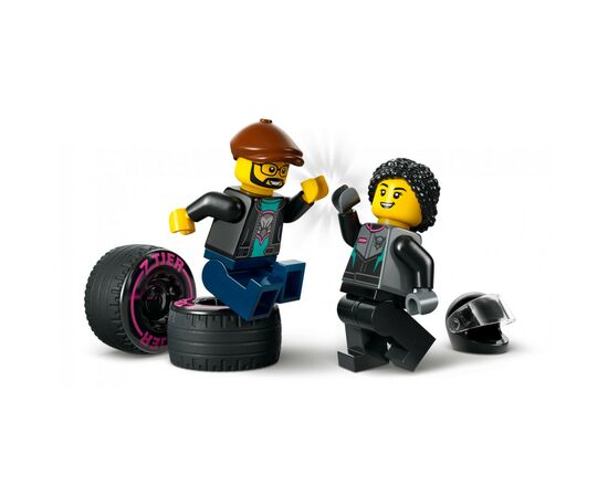 Конструктор LEGO City Автомобіль для перегонів й автовоз 328 деталей (60406), зображення 3 Конструктор LEGO City Автомобіль для перегонів й автовоз 328 деталей (60406), зображення 3