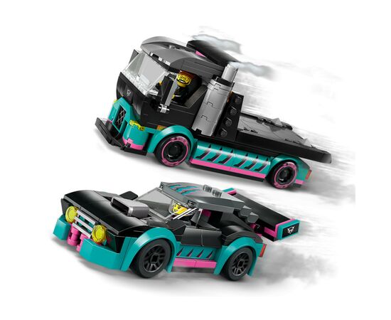Конструктор LEGO City Автомобіль для перегонів й автовоз 328 деталей (60406), зображення 7 Конструктор LEGO City Автомобіль для перегонів й автовоз 328 деталей (60406), зображення 7