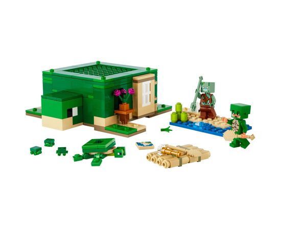 Конструктор LEGO Minecraft Пляжный дом в форме черепахи 234 деталей (21254), изображение 2 Конструктор LEGO Minecraft Пляжный дом в форме черепахи 234 деталей (21254), изображение 2