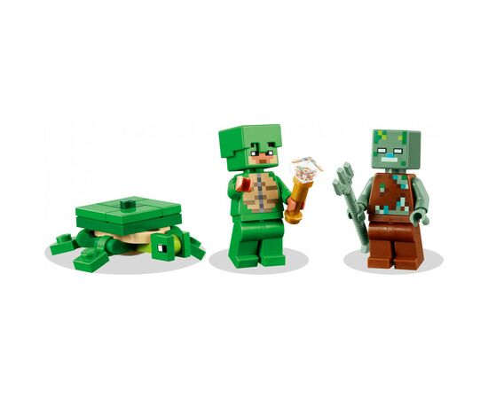 Конструктор LEGO Minecraft Пляжный дом в форме черепахи 234 деталей (21254), изображение 3 Конструктор LEGO Minecraft Пляжный дом в форме черепахи 234 деталей (21254), изображение 3