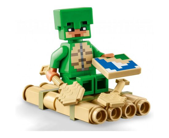 Конструктор LEGO Minecraft Пляжный дом в форме черепахи 234 деталей (21254), изображение 6 Конструктор LEGO Minecraft Пляжный дом в форме черепахи 234 деталей (21254), изображение 6