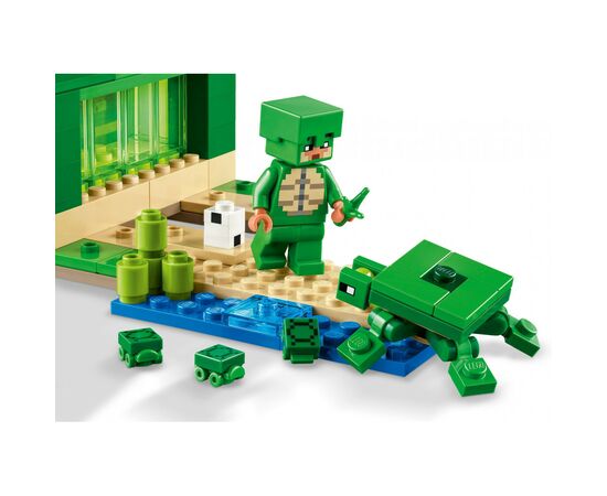 Конструктор LEGO Minecraft Пляжный дом в форме черепахи 234 деталей (21254), изображение 7 Конструктор LEGO Minecraft Пляжный дом в форме черепахи 234 деталей (21254), изображение 7