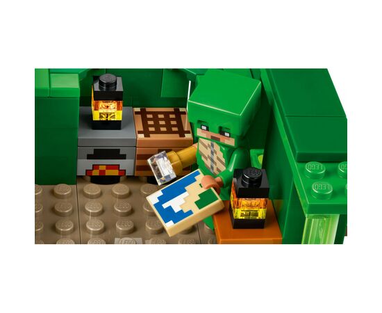 Конструктор LEGO Minecraft Пляжный дом в форме черепахи 234 деталей (21254), изображение 8 Конструктор LEGO Minecraft Пляжный дом в форме черепахи 234 деталей (21254), изображение 8