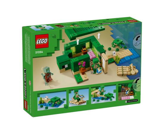 Конструктор LEGO Minecraft Пляжный дом в форме черепахи 234 деталей (21254), изображение 9 Конструктор LEGO Minecraft Пляжный дом в форме черепахи 234 деталей (21254), изображение 9