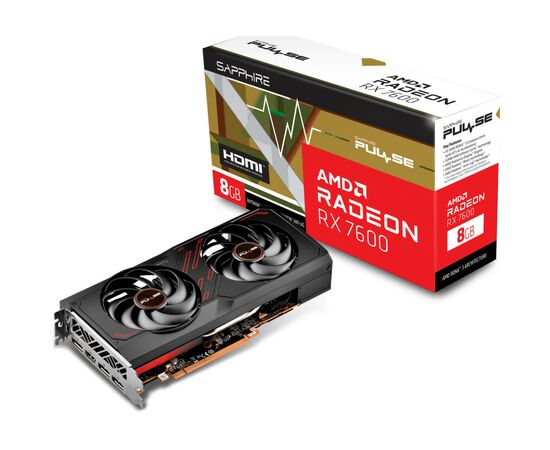 Видеокарта Sapphire Radeon RX 7600 8Gb PULSE (11324-01-20G), изображение 6 Видеокарта Sapphire Radeon RX 7600 8Gb PULSE (11324-01-20G), изображение 6