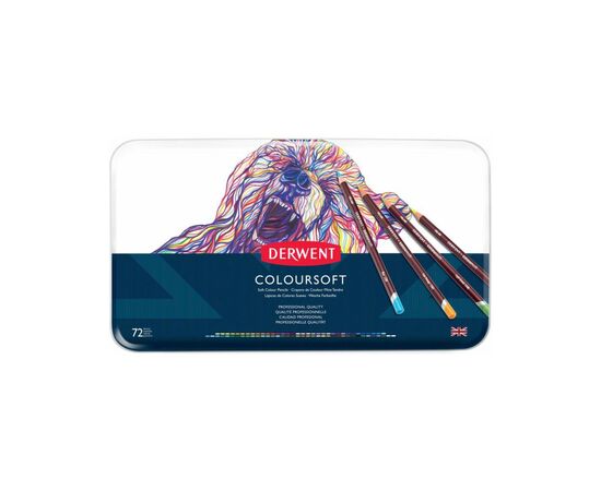 Олівці кольорові Derwent Coloursoft, 72 кольорів (5028252188951)