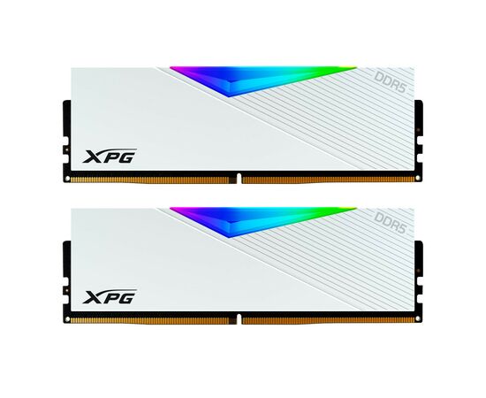 Модуль памяти для компьютера DDR5 32GB (2x16GB) 5600 MHz XPG Lancer RGB White ADATA (AX5U5600C3616G-DCLARWH), изображение 2 Модуль памяти для компьютера DDR5 32GB (2x16GB) 5600 MHz XPG Lancer RGB White ADATA (AX5U5600C3616G-DCLARWH), изображение 2