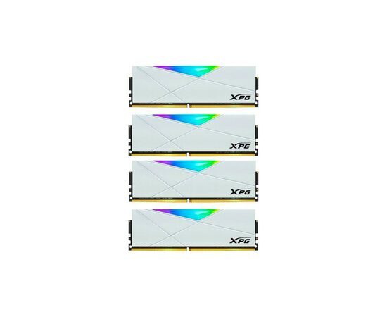 Модуль пам'яті для комп'ютера DDR4 32GB (4x8GB) 3600 MHz XPG Spectrix D50 RGB White ADATA (AX4U36008G18I-QCWH50)