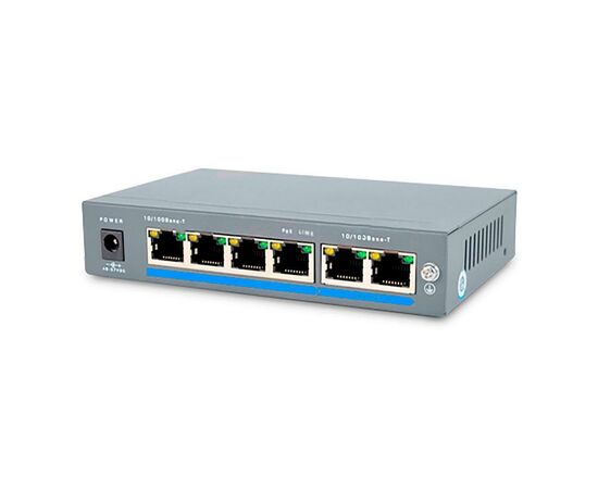 Коммутатор сетевой Atis PoE-1006-4P/250m, изображение 2 Коммутатор сетевой Atis PoE-1006-4P/250m, изображение 2