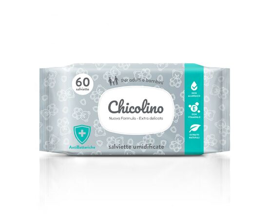 Детские влажные салфетки Chicolino Антибактериальные 60 шт (4823098407126)