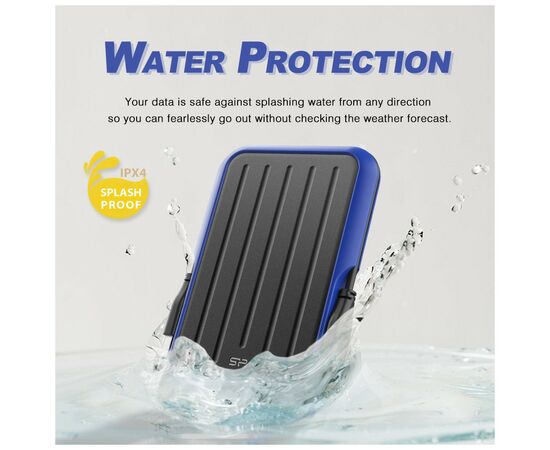 Внешний жесткий диск 2.5" 1TB Silicon Power (SP010TBPHD66SS3B), изображение 3 Внешний жесткий диск 2.5" 1TB Silicon Power (SP010TBPHD66SS3B), изображение 3