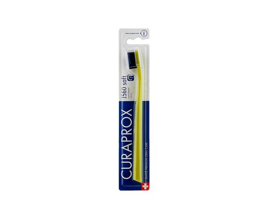 Зубна щітка Curaprox CS 1560 Soft М'яка D 0.15 мм Салатова із синьою щетиною (CS 1560-07)