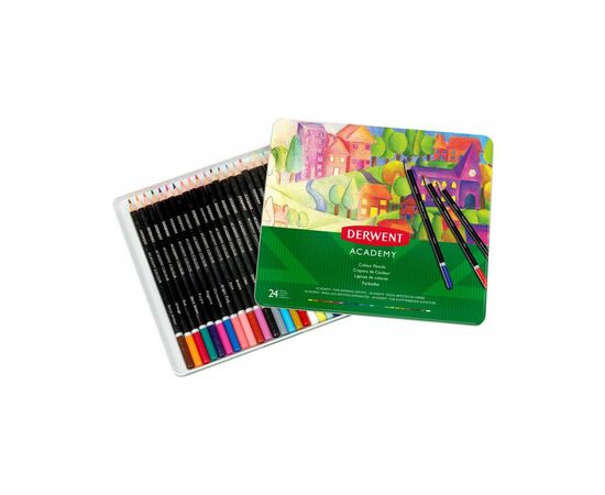 Карандаши цветные Derwent Colouring Academy, 24 цветов (5028252269872), изображение 2 Карандаши цветные Derwent Colouring Academy, 24 цветов (5028252269872), изображение 2