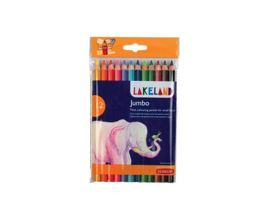 Карандаши цветные Derwent Jumbo Coloured Lakeland, 12 цветов (5028252048880)