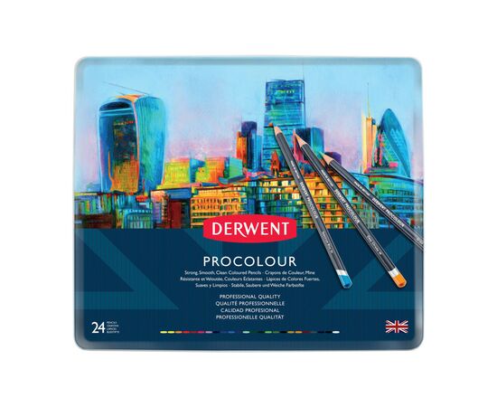 Олівці кольорові Derwent Procolour, 24 кольорів (5028252514637)